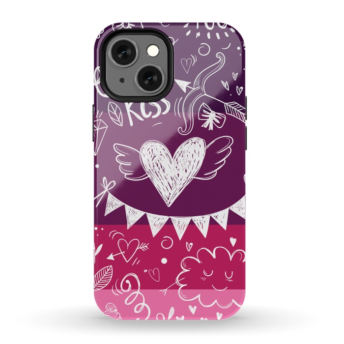 iPhone 13 mini StrongFit Love in four colors by Rossy Villarreal