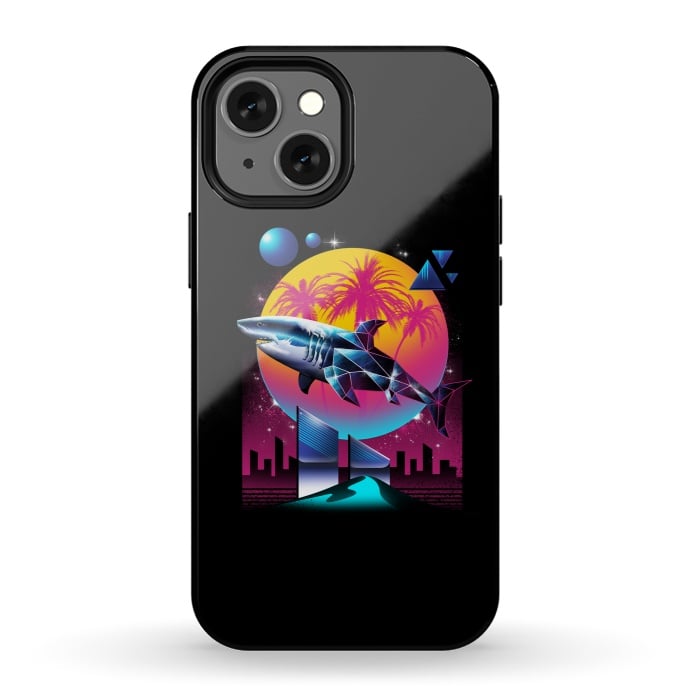 iPhone 13 mini StrongFit Rad Shark by Vincent Patrick Trinidad