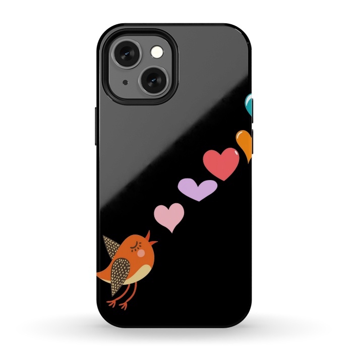 iPhone 13 mini StrongFit musical bird by MALLIKA