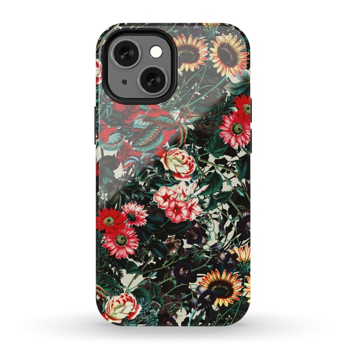 iPhone 13 mini StrongFit Flower Garden II by Burcu Korkmazyurek