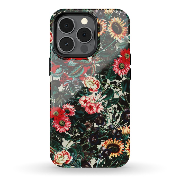 iPhone 13 pro StrongFit Flower Garden II by Burcu Korkmazyurek