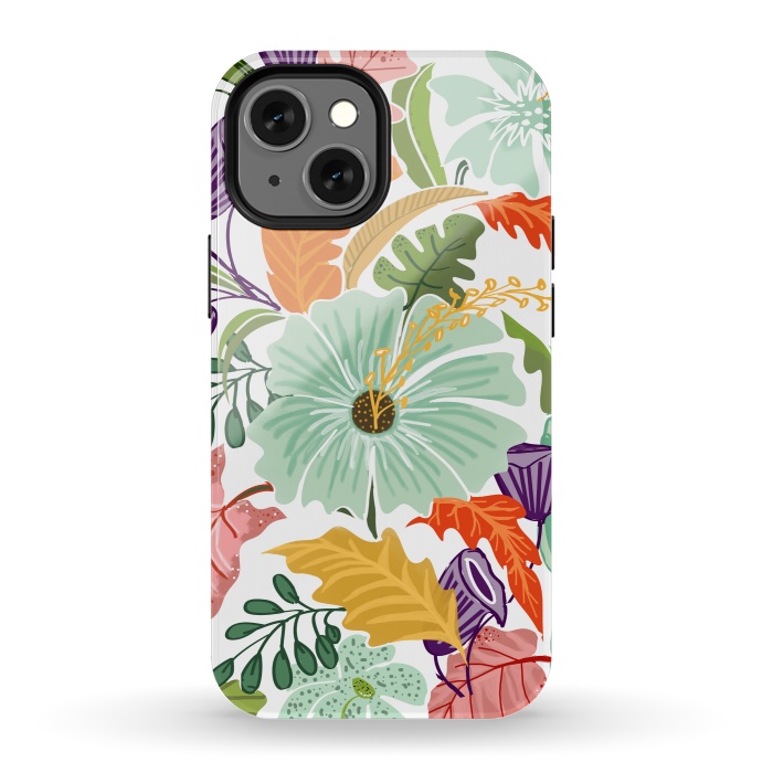iPhone 13 mini StrongFit Hello Tropical by Uma Prabhakar Gokhale