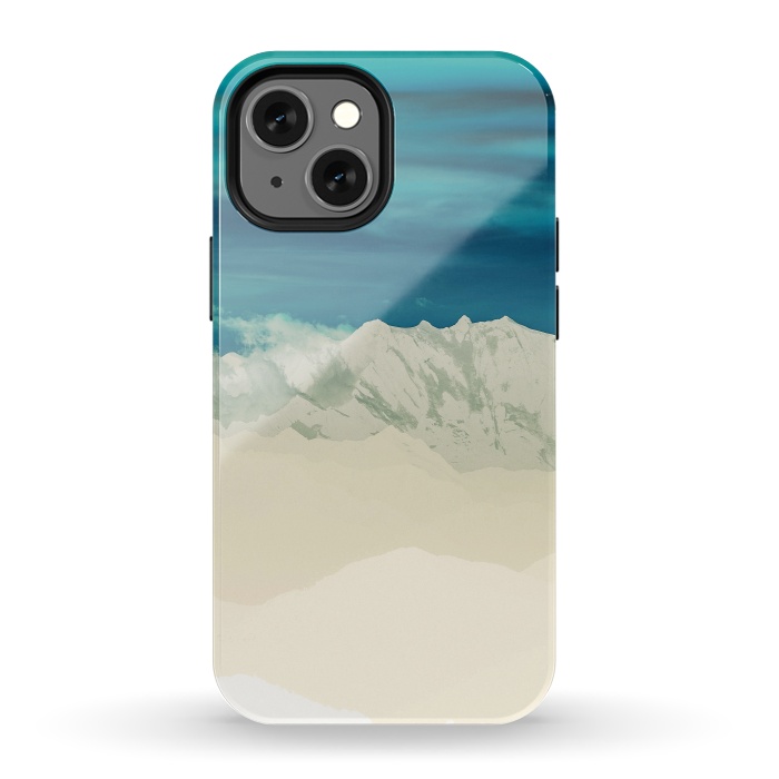 iPhone 13 mini StrongFit Blue Mountain by Uma Prabhakar Gokhale