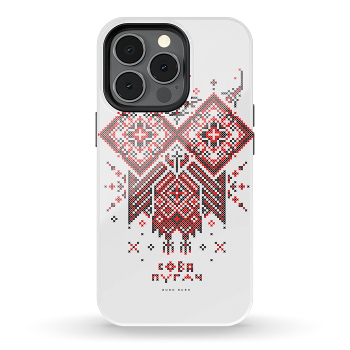 iPhone 13 pro StrongFit Owl Bubo Bubo Ornament by Sitchko