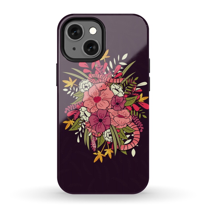 iPhone 13 mini StrongFit Jungle Bouquet 001 by Jelena Obradovic