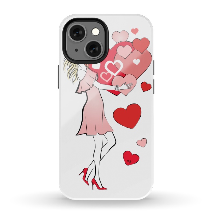 iPhone 13 mini StrongFit Queen of Hearts by Martina