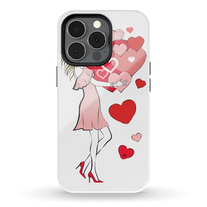 iPhone 13 pro StrongFit Queen of Hearts by Martina