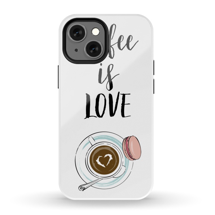 iPhone 13 mini StrongFit Coffee is love by Martina
