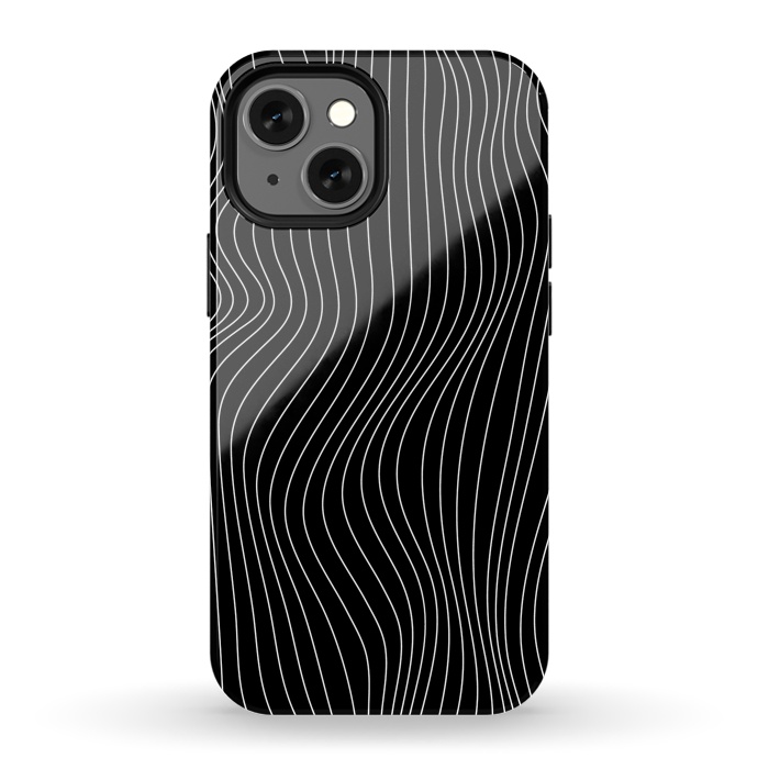 iPhone 13 mini StrongFit Illusion Waves 2 by Sitchko