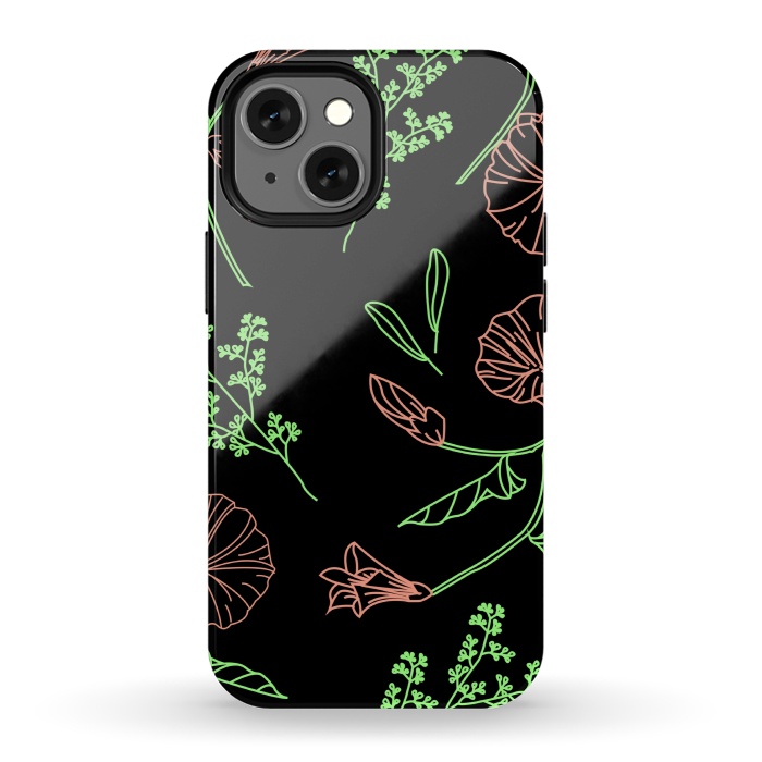 iPhone 13 mini StrongFit floral design 3 by MALLIKA