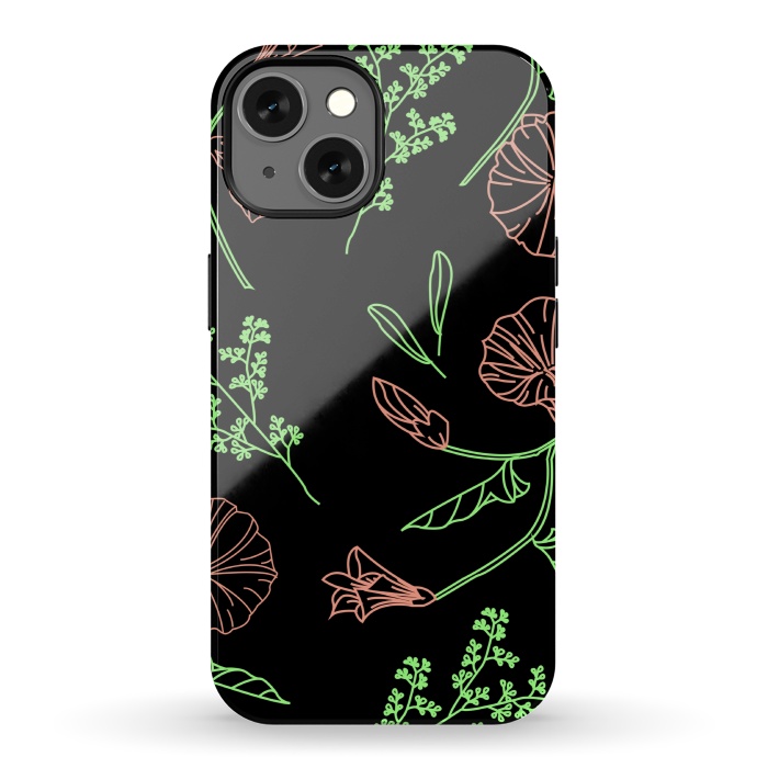 iPhone 13 StrongFit floral design 3 by MALLIKA