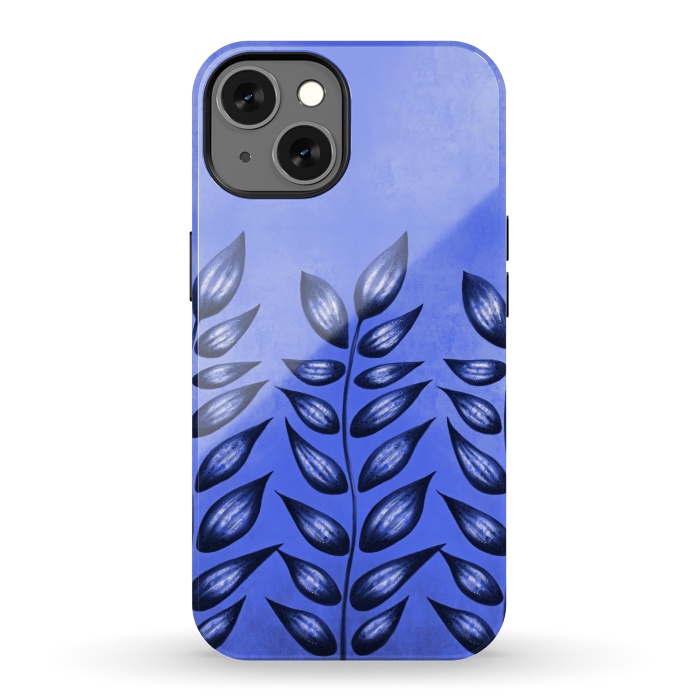 iPhone 13 StrongFit Beautiful Decorative Blue Plant With Pointy Leaves by Boriana Giormova