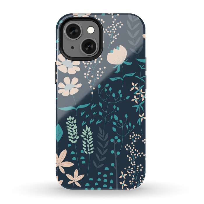 iPhone 13 mini StrongFit Spring Garden Blue by Jelena Obradovic