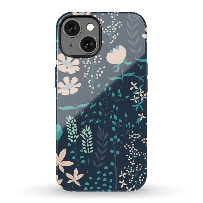 iPhone 13 StrongFit Spring Garden Blue by Jelena Obradovic