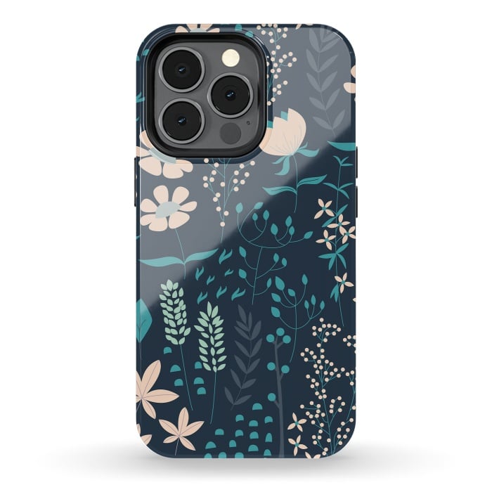 iPhone 13 pro StrongFit Spring Garden Blue by Jelena Obradovic