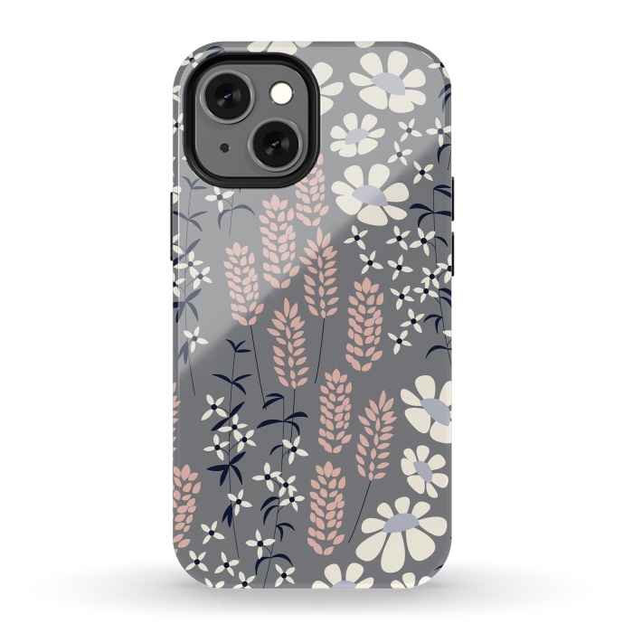 iPhone 13 mini StrongFit Spring Garden Gray by Jelena Obradovic