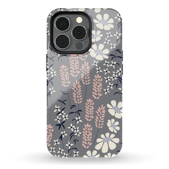 iPhone 13 pro StrongFit Spring Garden Gray by Jelena Obradovic