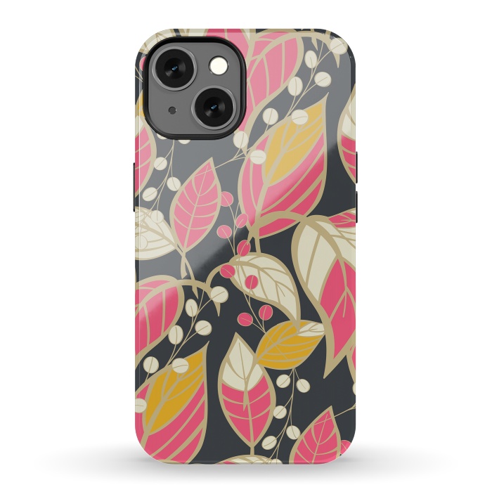 iPhone 13 StrongFit Romantic Floral Dark by Jelena Obradovic