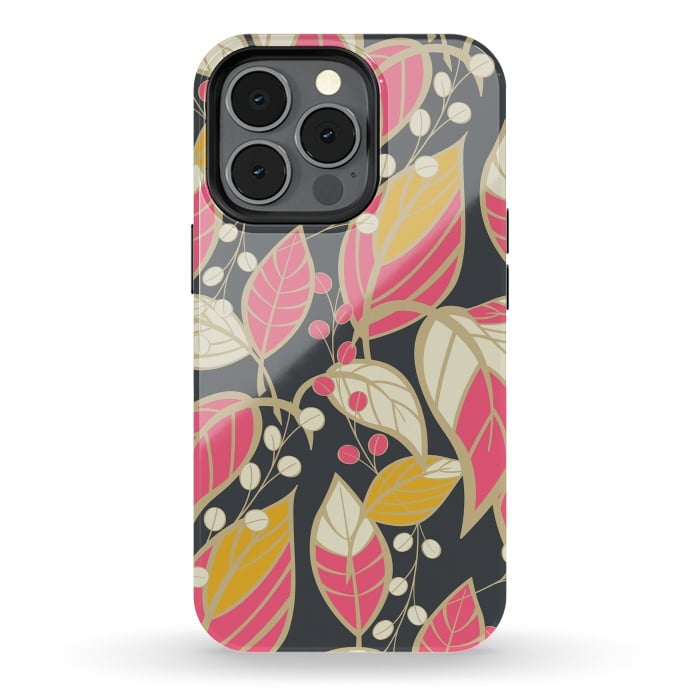 iPhone 13 pro StrongFit Romantic Floral Dark by Jelena Obradovic