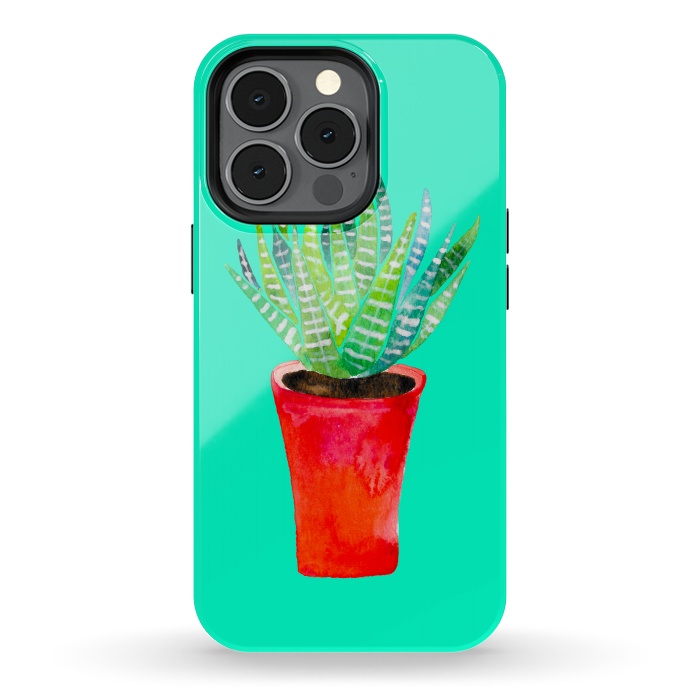 iPhone 13 pro StrongFit Potted Succulent  by Amaya Brydon