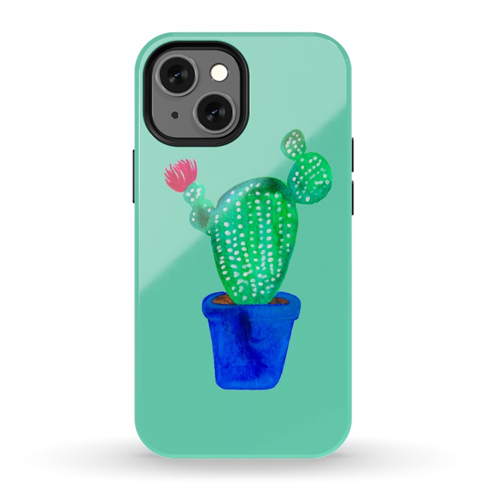iPhone 13 mini StrongFit Mini Cactus  by Amaya Brydon