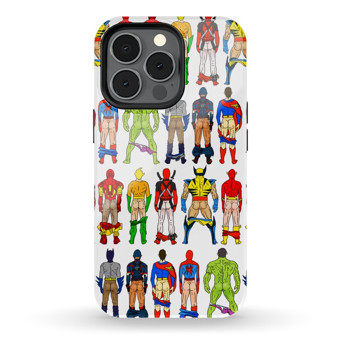 iPhone 13 pro StrongFit Superhero Butts by Notsniw