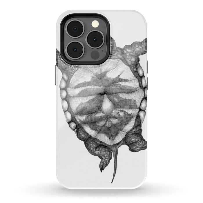 iPhone 13 pro StrongFit Little Baby Turtle  by ECMazur 