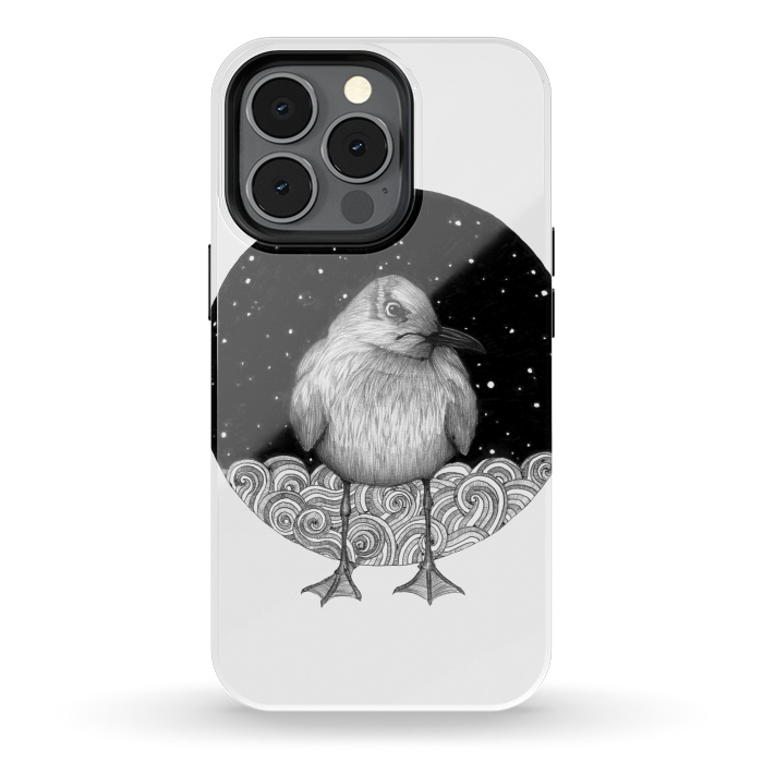 iPhone 13 pro StrongFit Seagull on a Starry Night by ECMazur 