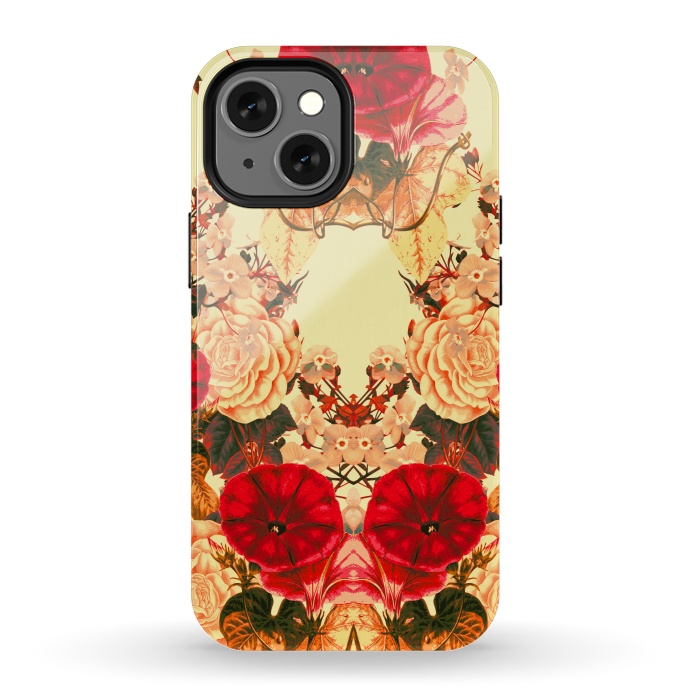 iPhone 13 mini StrongFit Floret Symmetry by Zala Farah