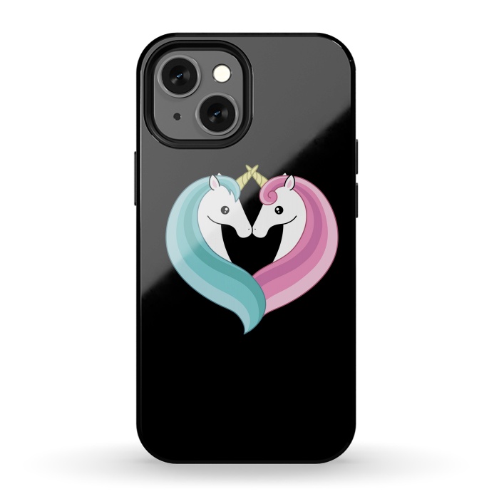 iPhone 13 mini StrongFit Unicorn heart by Laura Nagel