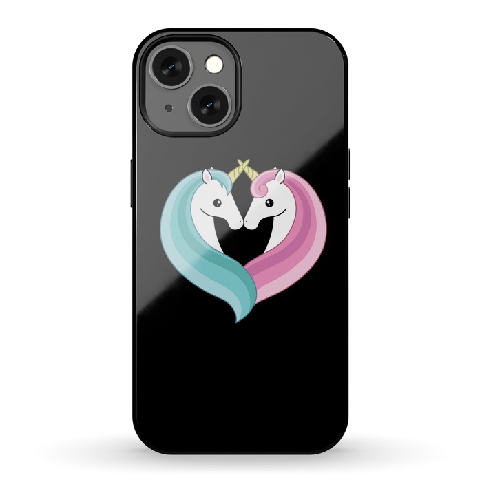 iPhone 13 StrongFit Unicorn heart by Laura Nagel