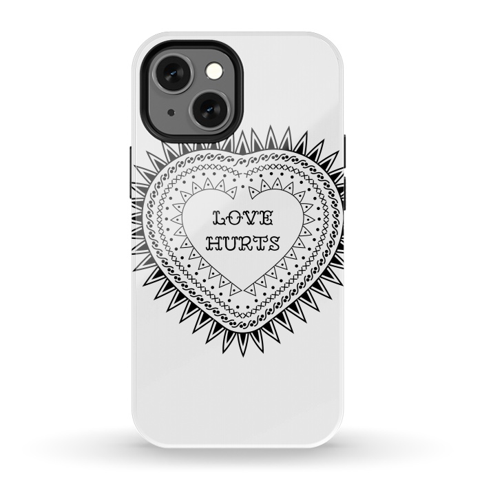 iPhone 13 mini StrongFit Love hurts by Laura Nagel