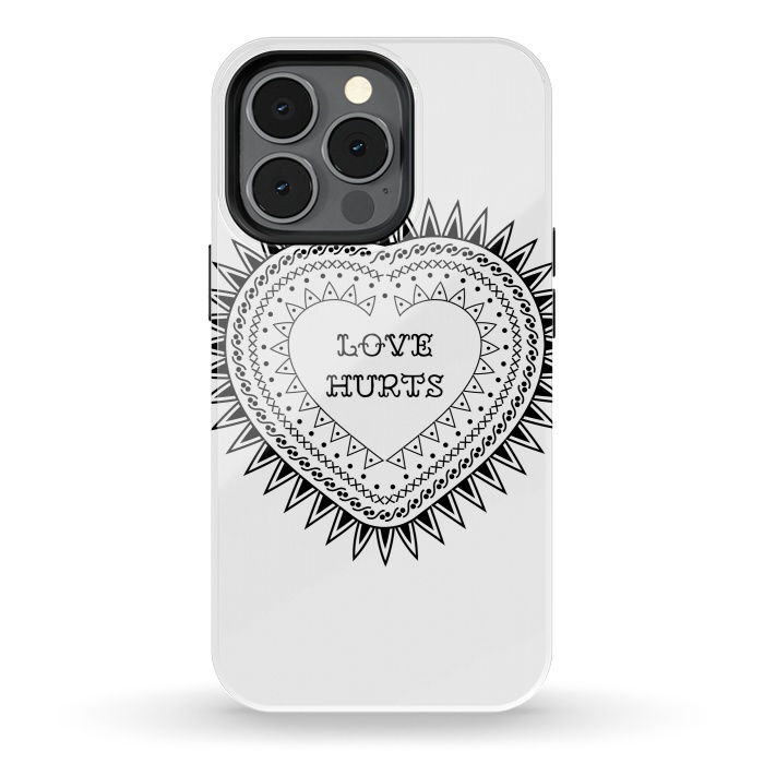 iPhone 13 pro StrongFit Love hurts by Laura Nagel