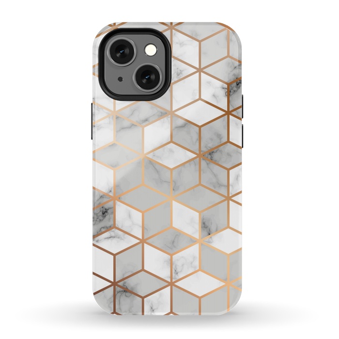 iPhone 13 mini StrongFit Marble Geometry 007 by Jelena Obradovic