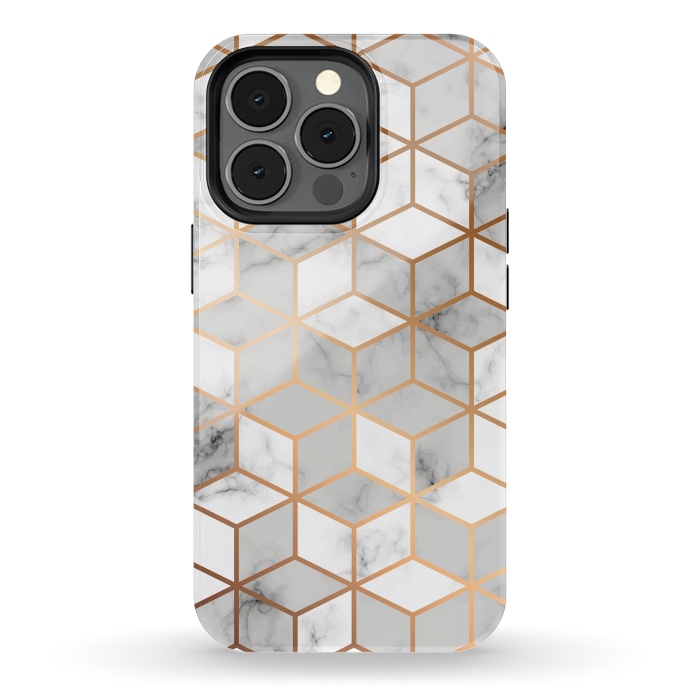 iPhone 13 pro StrongFit Marble Geometry 007 by Jelena Obradovic
