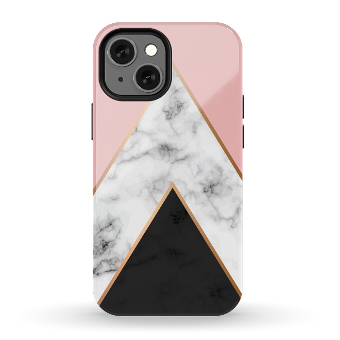 iPhone 13 mini StrongFit Marble Geometry 010 by Jelena Obradovic