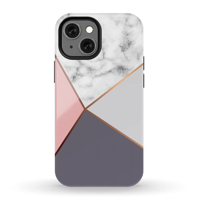 iPhone 13 mini StrongFit Marble Geometry 016 by Jelena Obradovic