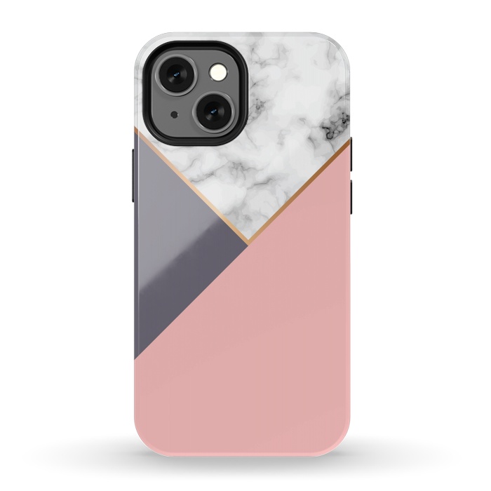 iPhone 13 mini StrongFit Marble Geometry 017 by Jelena Obradovic