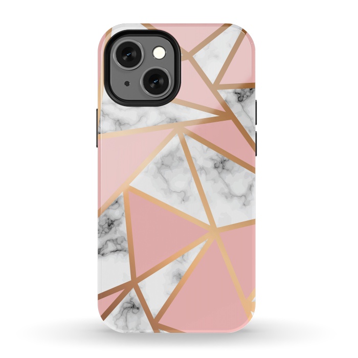 iPhone 13 mini StrongFit Marble Geometry 022 by Jelena Obradovic