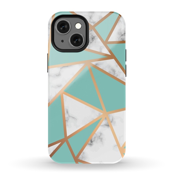 iPhone 13 mini StrongFit Marble Geometry 023 by Jelena Obradovic