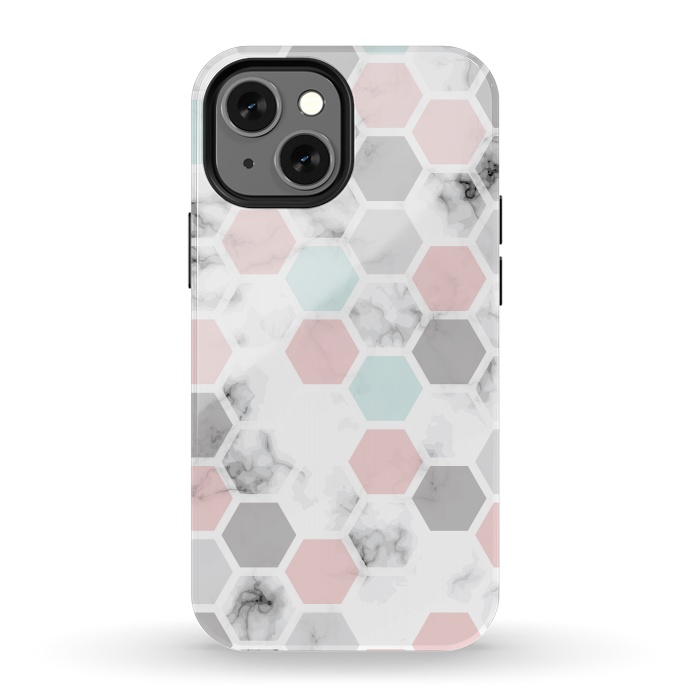 iPhone 13 mini StrongFit Marble Geometry 024 by Jelena Obradovic
