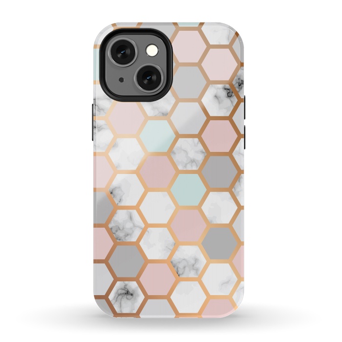iPhone 13 mini StrongFit Marble Geometry 025 by Jelena Obradovic