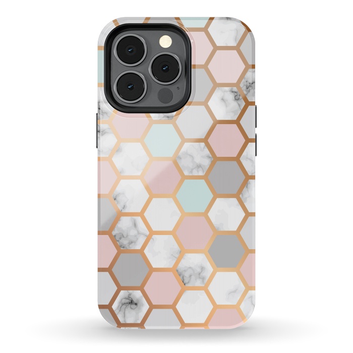 iPhone 13 pro StrongFit Marble Geometry 025 by Jelena Obradovic