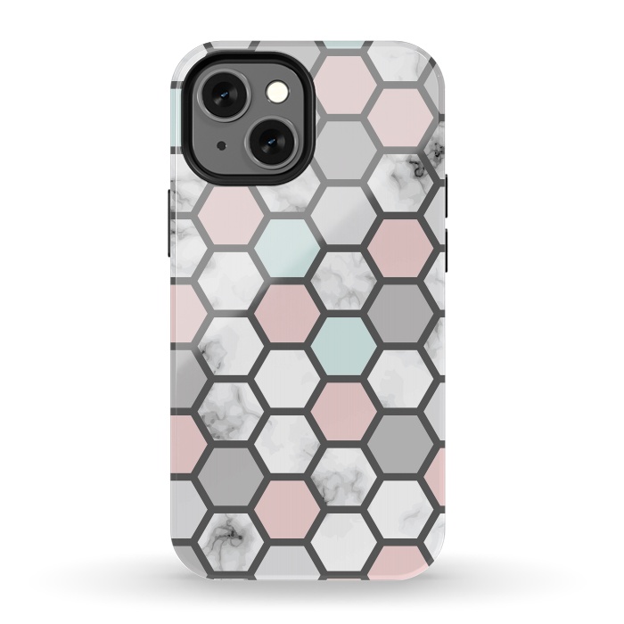 iPhone 13 mini StrongFit Marble Geometry 026 by Jelena Obradovic