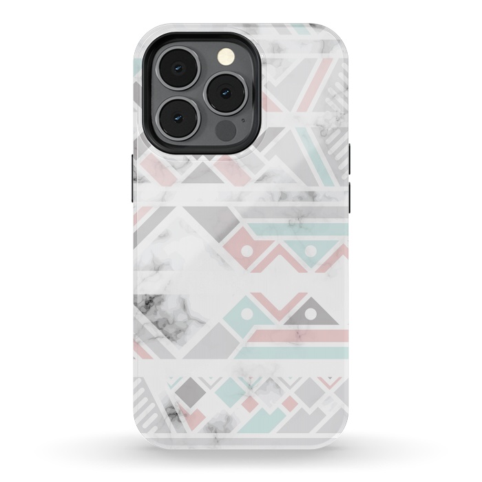 iPhone 13 pro StrongFit Marble Geometry 027 by Jelena Obradovic