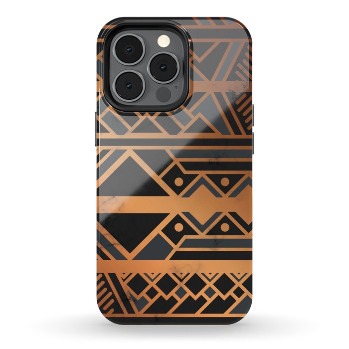 iPhone 13 pro StrongFit Black and Gold 028 by Jelena Obradovic