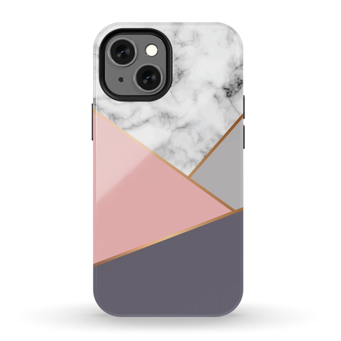 iPhone 13 mini StrongFit Marble Geometry 033 by Jelena Obradovic