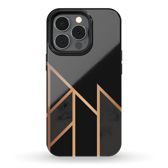 iPhone 13 pro StrongFit Black and Gold 035 by Jelena Obradovic