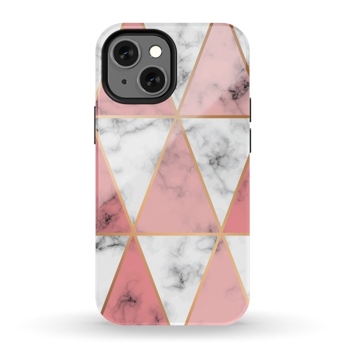 iPhone 13 mini StrongFit Marble Geometry 037 by Jelena Obradovic