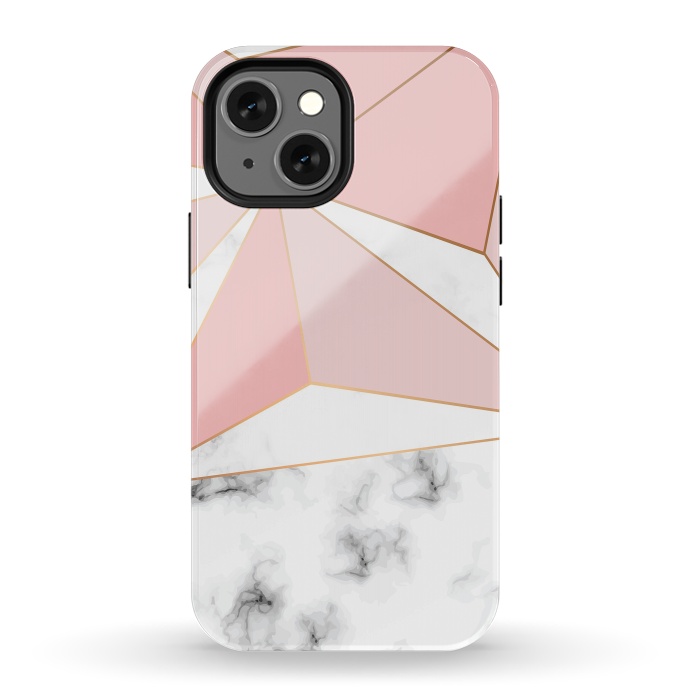 iPhone 13 mini StrongFit Marble Geometry 042 by Jelena Obradovic